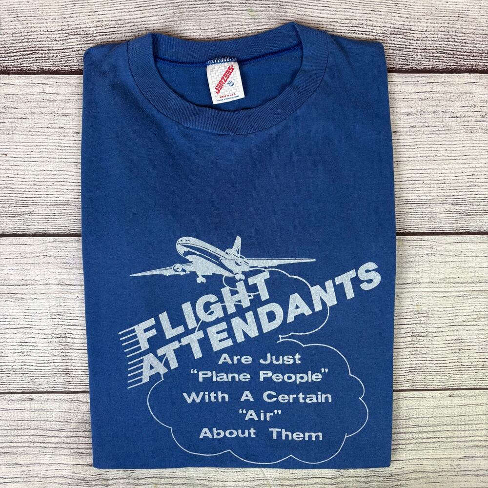 Vintage 1990s Flight Attendants Are "Plane People" T-shirt
